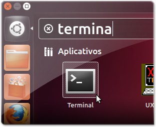 A abrir terminal no UbuntuM